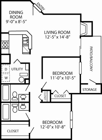 2B floor plan
